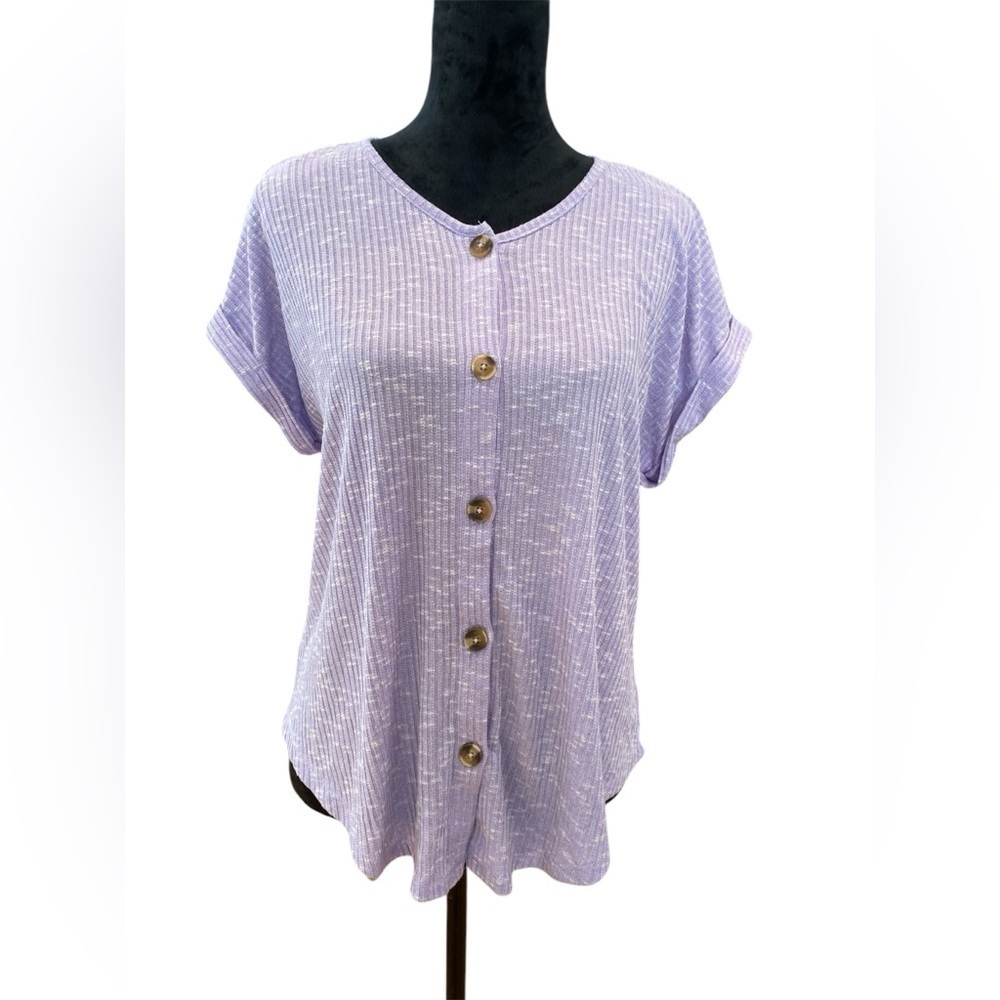 5 FOR $20 Bobbie Brooks Purple Button-up Shirt Women's sz Small